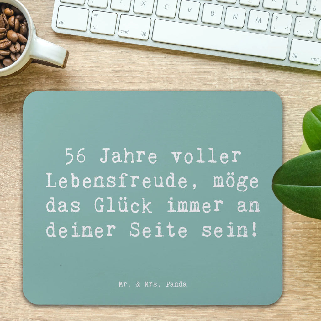 Mouse mat Saying 56 Jahre voller Lebensfreude, möge das Glück immer an deiner Seite sein! PC Zubehör, Designer Mauspad, Mauspad Büro, Einzigartiges Mauspad, Mauspad, Mausunterlage, Computer zubehör, Arbeitszimmer, Büroausstattung, Mousepad, Geburtstag, Geburtstagsgeschenk, Geschenk