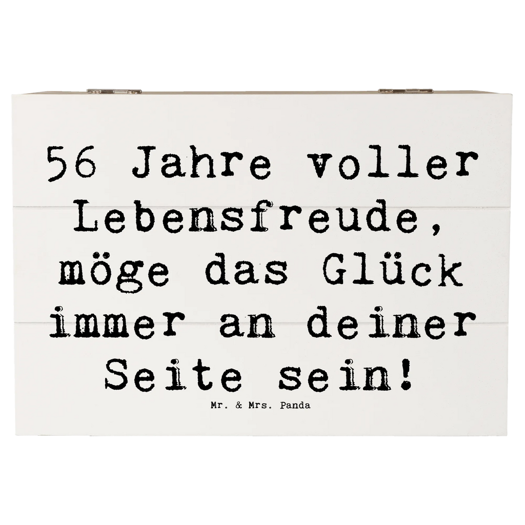 Holzkiste Spruch 56. Geburtstag Kiste, Aufbewahrungsbox, Schatulle, Dekokiste, Erinnerungsbox, Truhe, Geschenkbox, XXL, Schatzkiste, Holzkiste, Geschenkdose, Erinnerungskiste, Geburtstag, Geburtstagsgeschenk, Geschenk