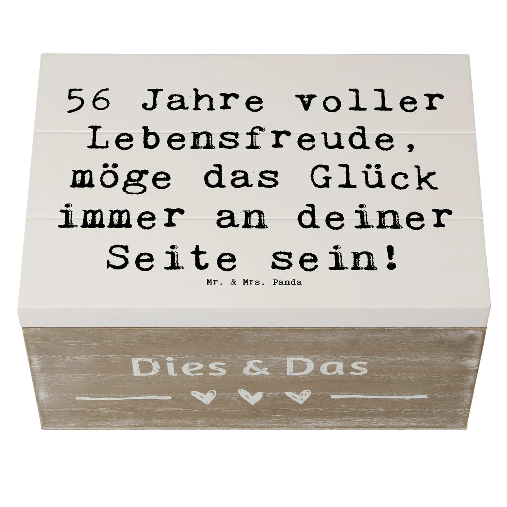 Holzkiste Spruch 56. Geburtstag Kiste, Aufbewahrungsbox, Schatulle, Dekokiste, Erinnerungsbox, Truhe, Geschenkbox, XXL, Schatzkiste, Holzkiste, Geschenkdose, Erinnerungskiste, Geburtstag, Geburtstagsgeschenk, Geschenk