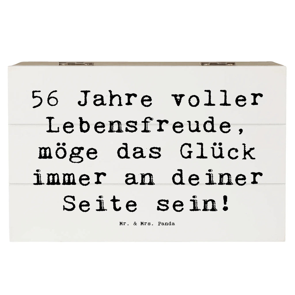 Holzkiste Spruch 56. Geburtstag Kiste, Aufbewahrungsbox, Schatulle, Dekokiste, Erinnerungsbox, Truhe, Geschenkbox, XXL, Schatzkiste, Holzkiste, Geschenkdose, Erinnerungskiste, Geburtstag, Geburtstagsgeschenk, Geschenk