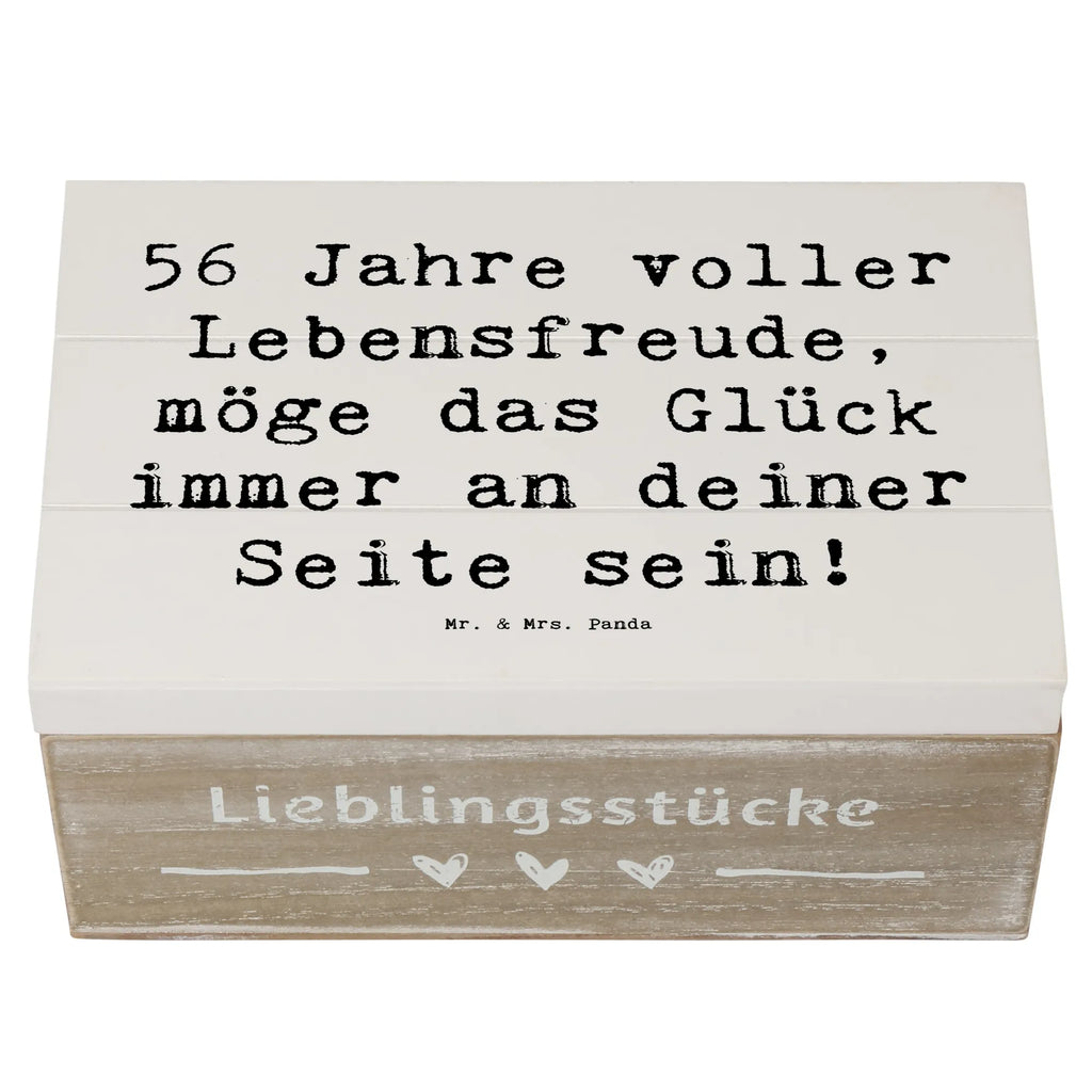 Holzkiste Spruch 56. Geburtstag Kiste, Aufbewahrungsbox, Schatulle, Dekokiste, Erinnerungsbox, Truhe, Geschenkbox, XXL, Schatzkiste, Holzkiste, Geschenkdose, Erinnerungskiste, Geburtstag, Geburtstagsgeschenk, Geschenk
