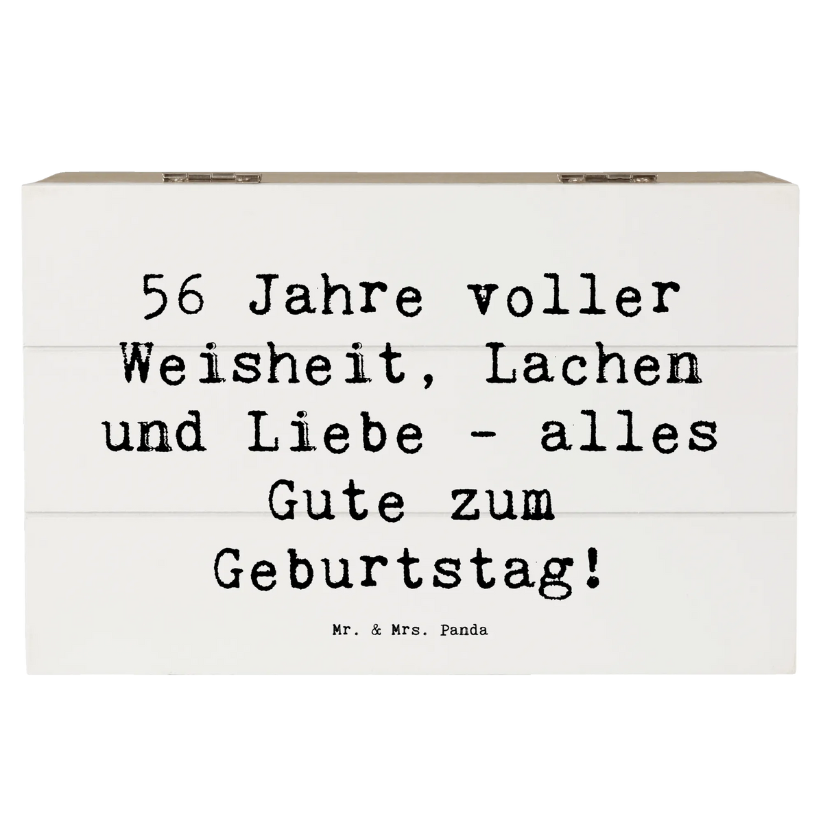 Holzkiste Spruch 56. Geburtstag