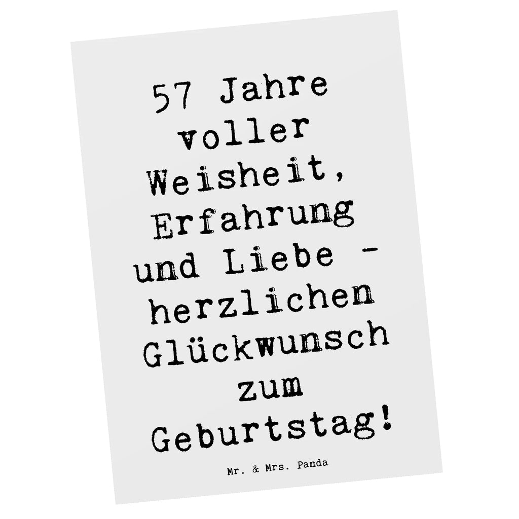 Postcard Saying 57 Jahre voller Weisheit, Erfahrung und Liebe - herzlichen Glückwunsch zum Geburtstag! Geschenkkarte, Ansichtskarten, Karte, Postkarte, Dankeskarte, Ansichtskarte, Einladungskarte, Einladung, Geburtstagskarte, Einladung Geburtstag, Grußkarte, Einladungskarten Geburtstag, Geburtstag, Geburtstagsgeschenk, Geschenk