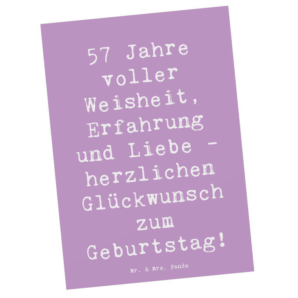 Postcard Saying 57 Jahre voller Weisheit, Erfahrung und Liebe - herzlichen Glückwunsch zum Geburtstag! Geschenkkarte, Ansichtskarten, Karte, Postkarte, Dankeskarte, Ansichtskarte, Einladungskarte, Einladung, Geburtstagskarte, Einladung Geburtstag, Grußkarte, Einladungskarten Geburtstag, Geburtstag, Geburtstagsgeschenk, Geschenk