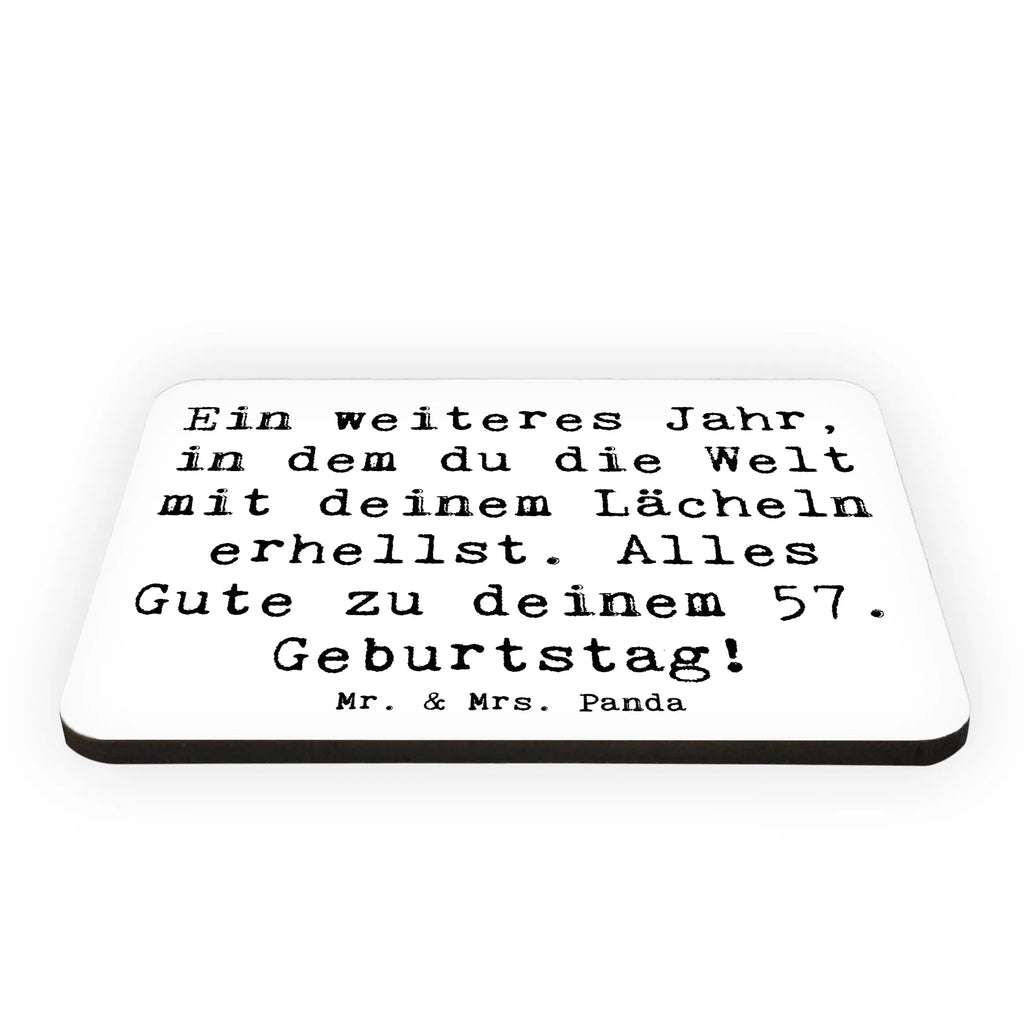 Magnet Spruch 57. Geburtstag Lächeln Whiteboard Magnet, Notiz Magnet, Kühlschrank Dekoration, Dekomagnet, Pinnwandmagnet, Motivmagnete, Souvenir Magnet, Kühlschrankmagnet, Geburtstag, Geburtstagsgeschenk, Geschenk
