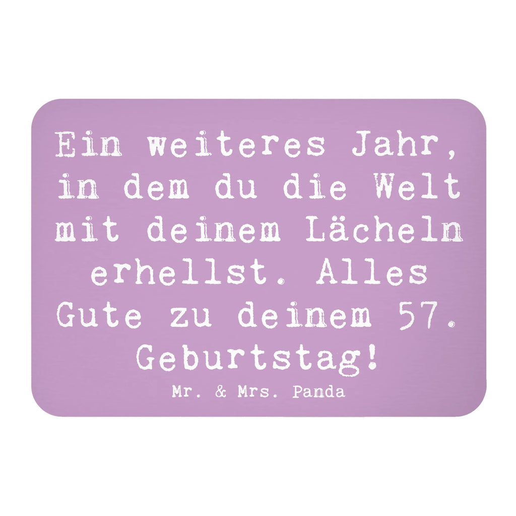 Magnet Spruch 57. Geburtstag Lächeln Whiteboard Magnet, Notiz Magnet, Kühlschrank Dekoration, Dekomagnet, Pinnwandmagnet, Motivmagnete, Souvenir Magnet, Kühlschrankmagnet, Geburtstag, Geburtstagsgeschenk, Geschenk
