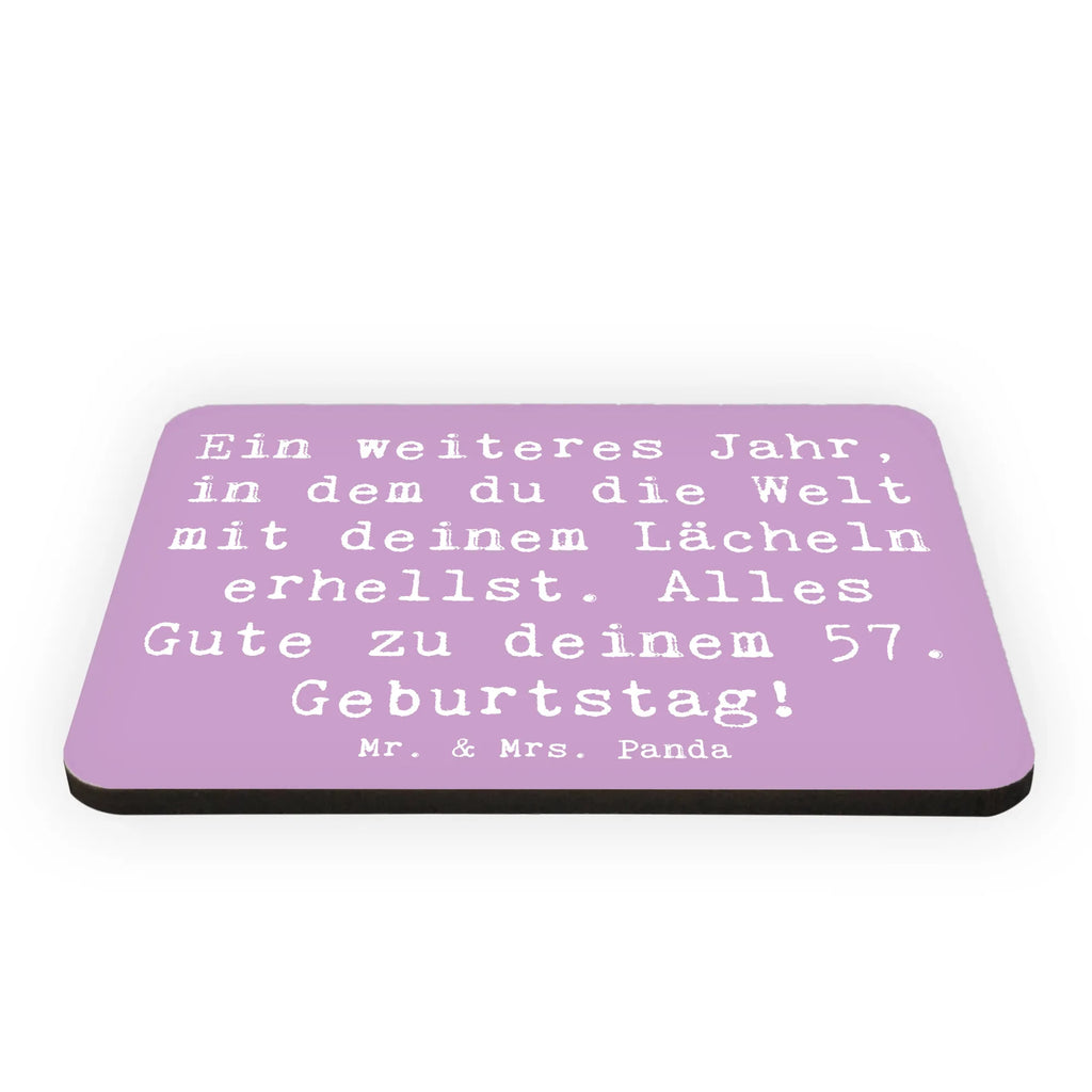 Magnet Spruch 57. Geburtstag Lächeln Whiteboard Magnet, Notiz Magnet, Kühlschrank Dekoration, Dekomagnet, Pinnwandmagnet, Motivmagnete, Souvenir Magnet, Kühlschrankmagnet, Geburtstag, Geburtstagsgeschenk, Geschenk