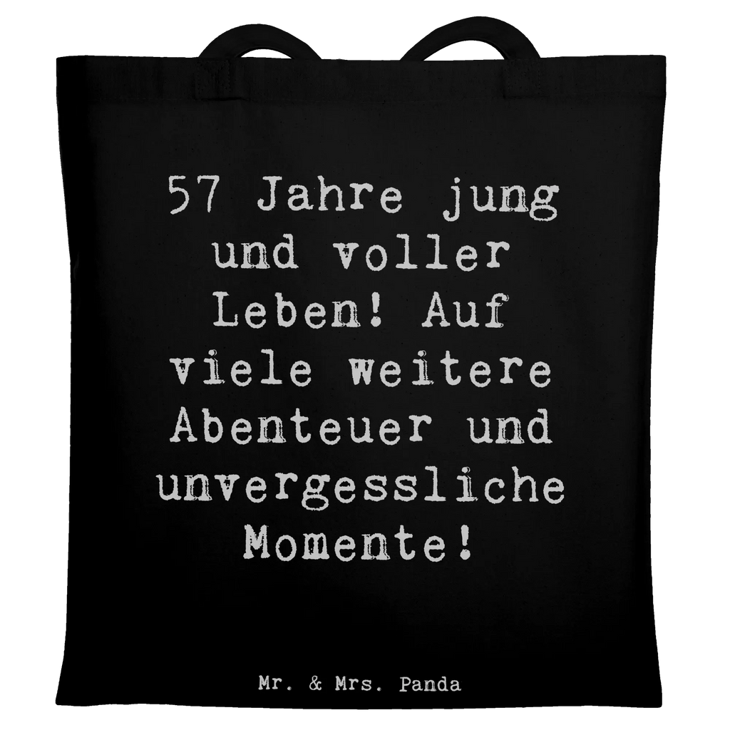 Tragetasche Spruch 57. Geburtstag Jubel Beuteltasche, Beutel, Einkaufstasche, Jutebeutel, Stoffbeutel, Tasche, Shopper, Umhängetasche, Strandtasche, Schultertasche, Stofftasche, Tragetasche, Badetasche, Jutetasche, Einkaufstüte, Laptoptasche, Geburtstag, Geburtstagsgeschenk, Geschenk
