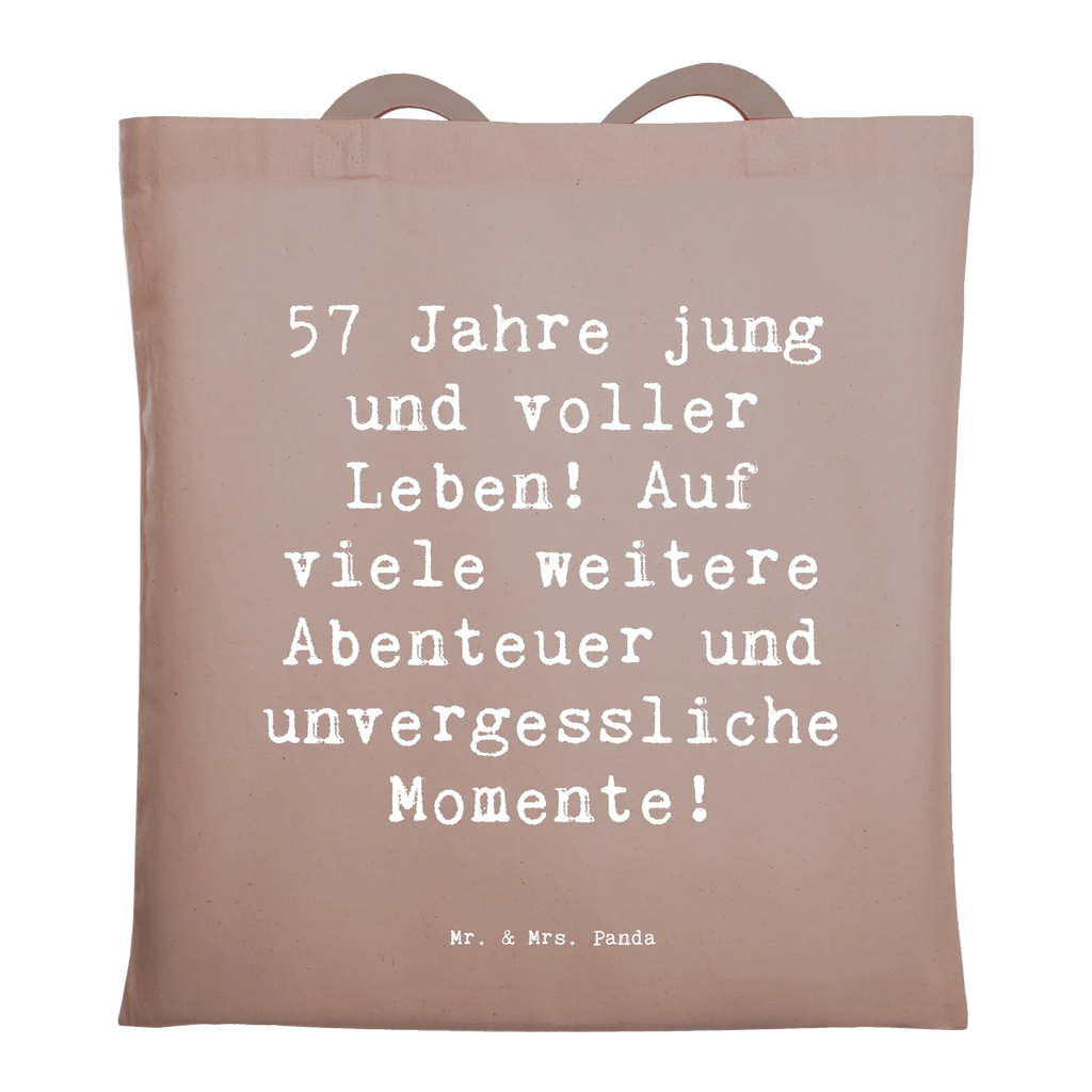 Tragetasche Spruch 57. Geburtstag Jubel Beuteltasche, Beutel, Einkaufstasche, Jutebeutel, Stoffbeutel, Tasche, Shopper, Umhängetasche, Strandtasche, Schultertasche, Stofftasche, Tragetasche, Badetasche, Jutetasche, Einkaufstüte, Laptoptasche, Geburtstag, Geburtstagsgeschenk, Geschenk