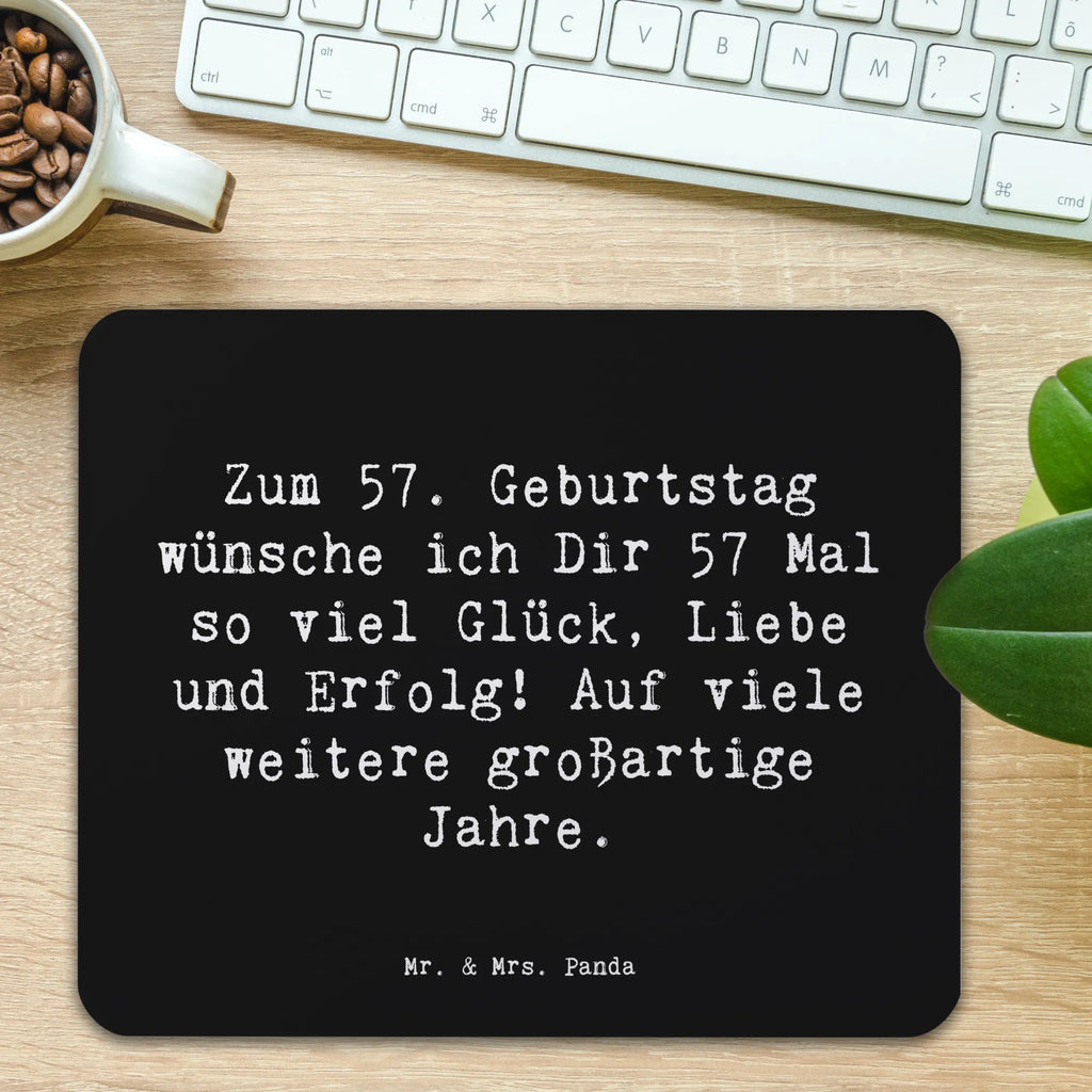 Mauspad Spruch 57. Geburtstag Glück Mauspad Büro, Einzigartiges Mauspad, Büroausstattung, Mausunterlage, Mousepad, Arbeitszimmer, Computer zubehör, Mauspad, Designer Mauspad, PC Zubehör, Geburtstag, Geburtstagsgeschenk, Geschenk