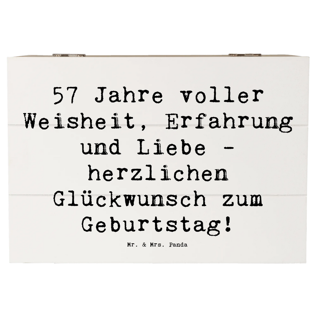 Holzkiste Spruch 57. Geburtstag Erinnerungsbox, Holzkiste, Truhe, Schatulle, Geschenkdose, Schatzkiste, XXL, Kiste, Aufbewahrungsbox, Dekokiste, Erinnerungskiste, Geschenkbox, Geburtstag, Geburtstagsgeschenk, Geschenk