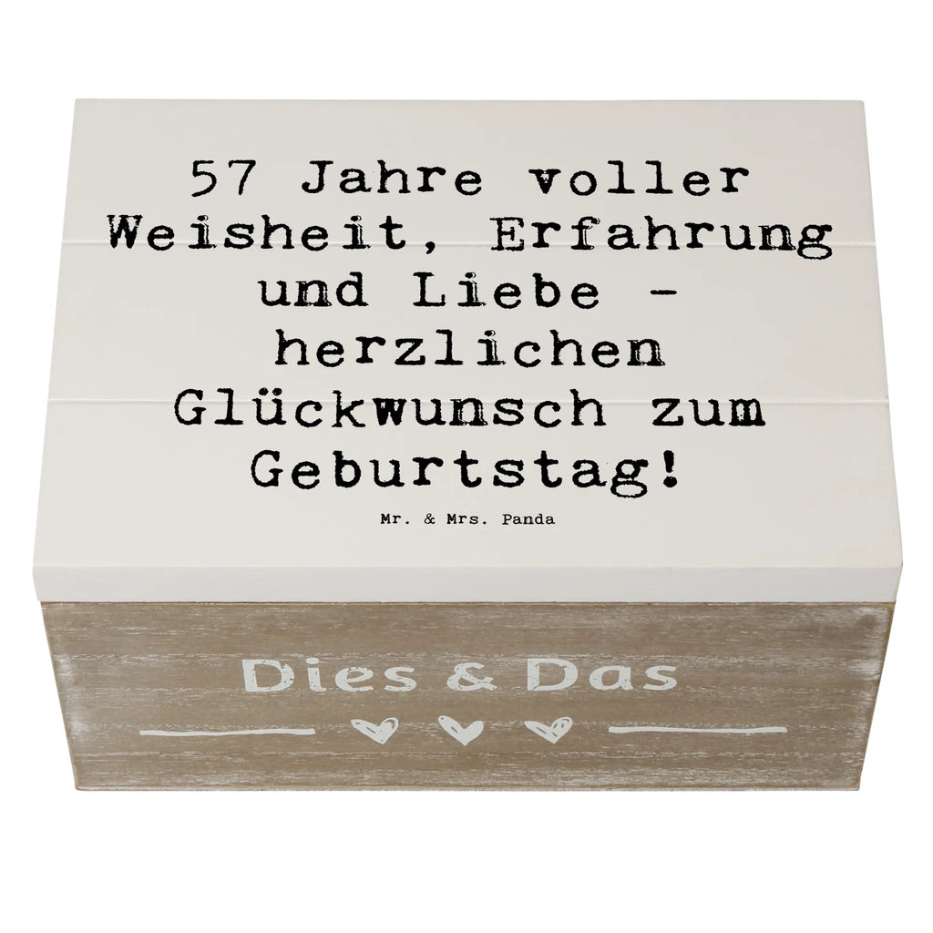 Holzkiste Spruch 57. Geburtstag Erinnerungsbox, Holzkiste, Truhe, Schatulle, Geschenkdose, Schatzkiste, XXL, Kiste, Aufbewahrungsbox, Dekokiste, Erinnerungskiste, Geschenkbox, Geburtstag, Geburtstagsgeschenk, Geschenk