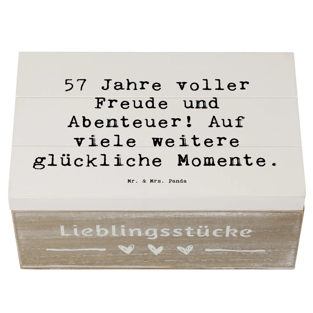 Holzkiste Spruch 57. Geburtstag Freude Schatzkiste, Aufbewahrungsbox, Truhe, Erinnerungskiste, Geschenkbox, Holzkiste, Dekokiste, XXL, Erinnerungsbox, Kiste, Geschenkdose, Schatulle, Geburtstag, Geburtstagsgeschenk, Geschenk