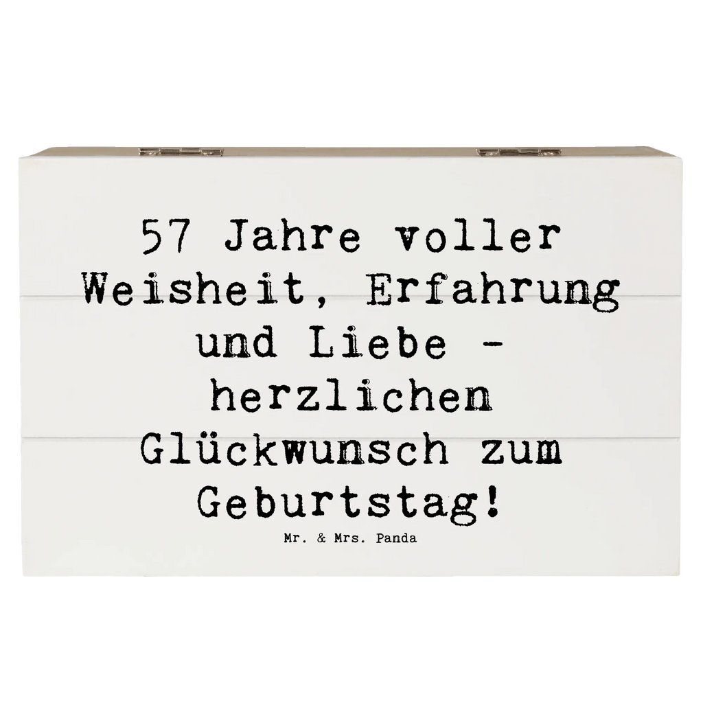 Holzkiste Spruch 57. Geburtstag Erinnerungsbox, Holzkiste, Truhe, Schatulle, Geschenkdose, Schatzkiste, XXL, Kiste, Aufbewahrungsbox, Dekokiste, Erinnerungskiste, Geschenkbox, Geburtstag, Geburtstagsgeschenk, Geschenk