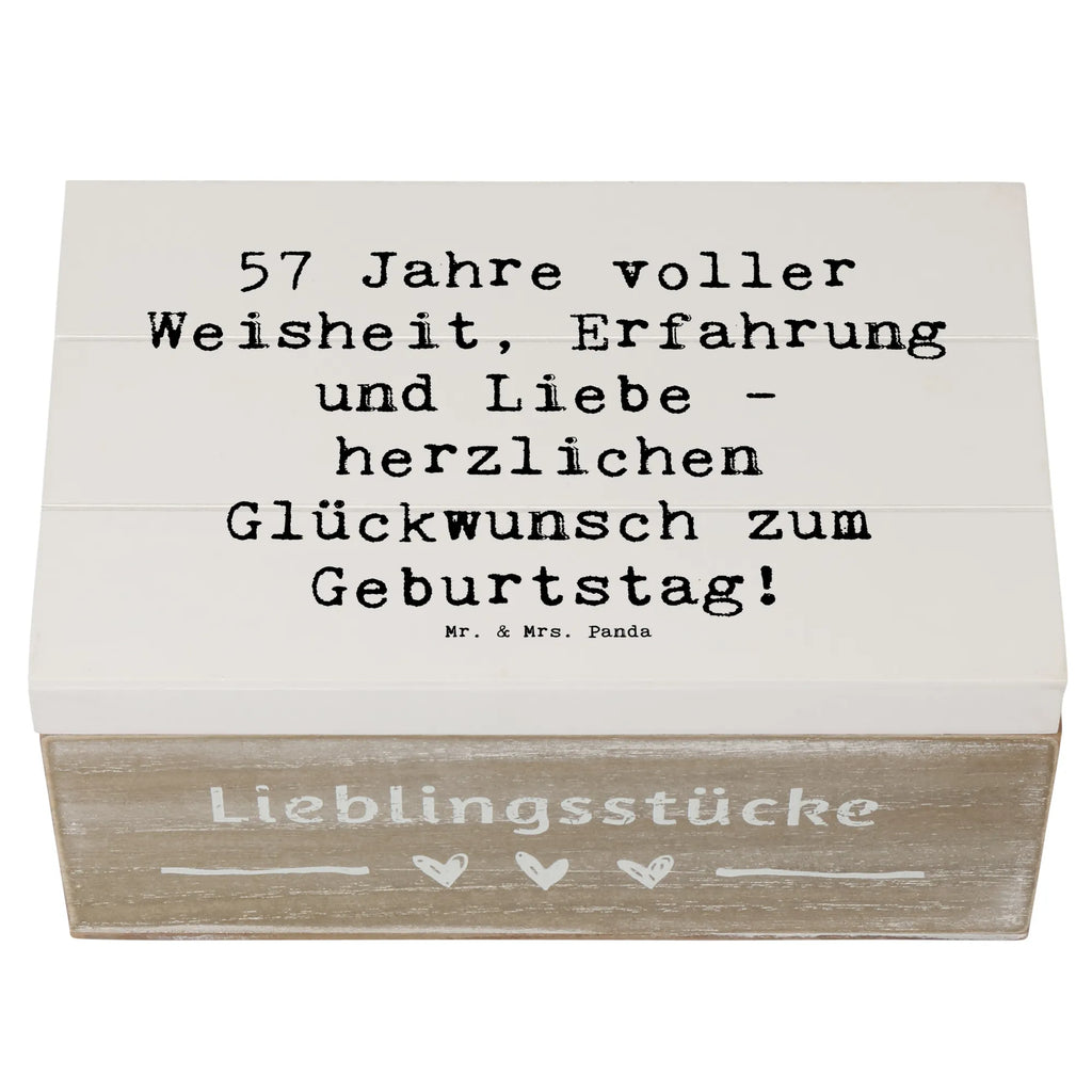 Holzkiste Spruch 57. Geburtstag Erinnerungsbox, Holzkiste, Truhe, Schatulle, Geschenkdose, Schatzkiste, XXL, Kiste, Aufbewahrungsbox, Dekokiste, Erinnerungskiste, Geschenkbox, Geburtstag, Geburtstagsgeschenk, Geschenk