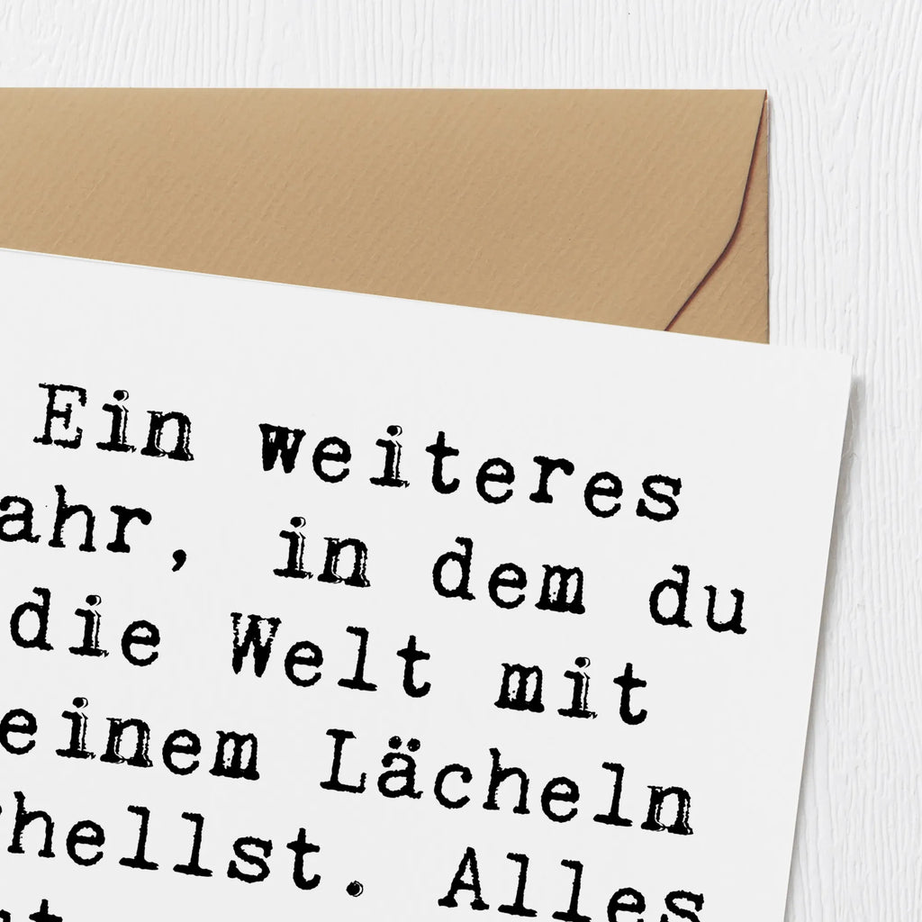 Deluxe Card Saying Ein weiteres Jahr, in dem du die Welt mit deinem Lächeln erhellst. Alles Gute zu deinem 57. Geburtstag! Karte, Einladungskarte, Geburtstagskarte, Hochzeitskarte, Grußkarte, Hochwertige Grußkarte, Glückwunschkarte, Hochwertige Klappkarte, Klappkarte, Geburtstag, Geburtstagsgeschenk, Geschenk