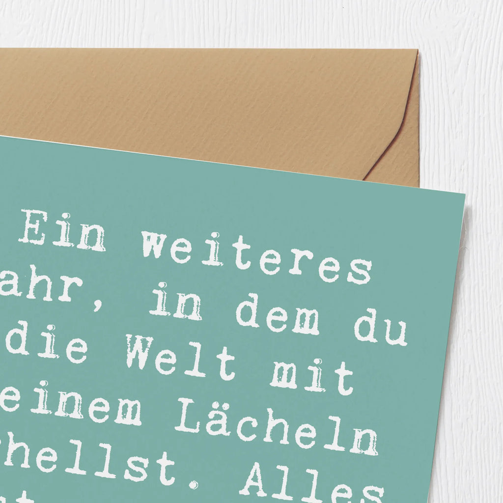 Deluxe Card Saying Ein weiteres Jahr, in dem du die Welt mit deinem Lächeln erhellst. Alles Gute zu deinem 57. Geburtstag! Karte, Einladungskarte, Geburtstagskarte, Hochzeitskarte, Grußkarte, Hochwertige Grußkarte, Glückwunschkarte, Hochwertige Klappkarte, Klappkarte, Geburtstag, Geburtstagsgeschenk, Geschenk