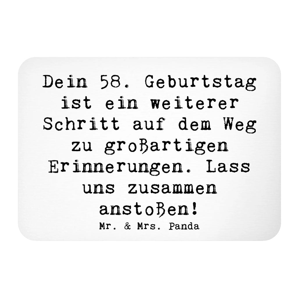 Magnet Saying Dein 58. Geburtstag ist ein weiterer Schritt auf dem Weg zu großartigen Erinnerungen. Lass uns zusammen anstoßen! Souvenir Magnet, Whiteboard Magnet, Notiz Magnet, Dekomagnet, Kühlschrankmagnet, Motivmagnete, Kühlschrank Dekoration, Pinnwandmagnet, Geburtstag, Geburtstagsgeschenk, Geschenk