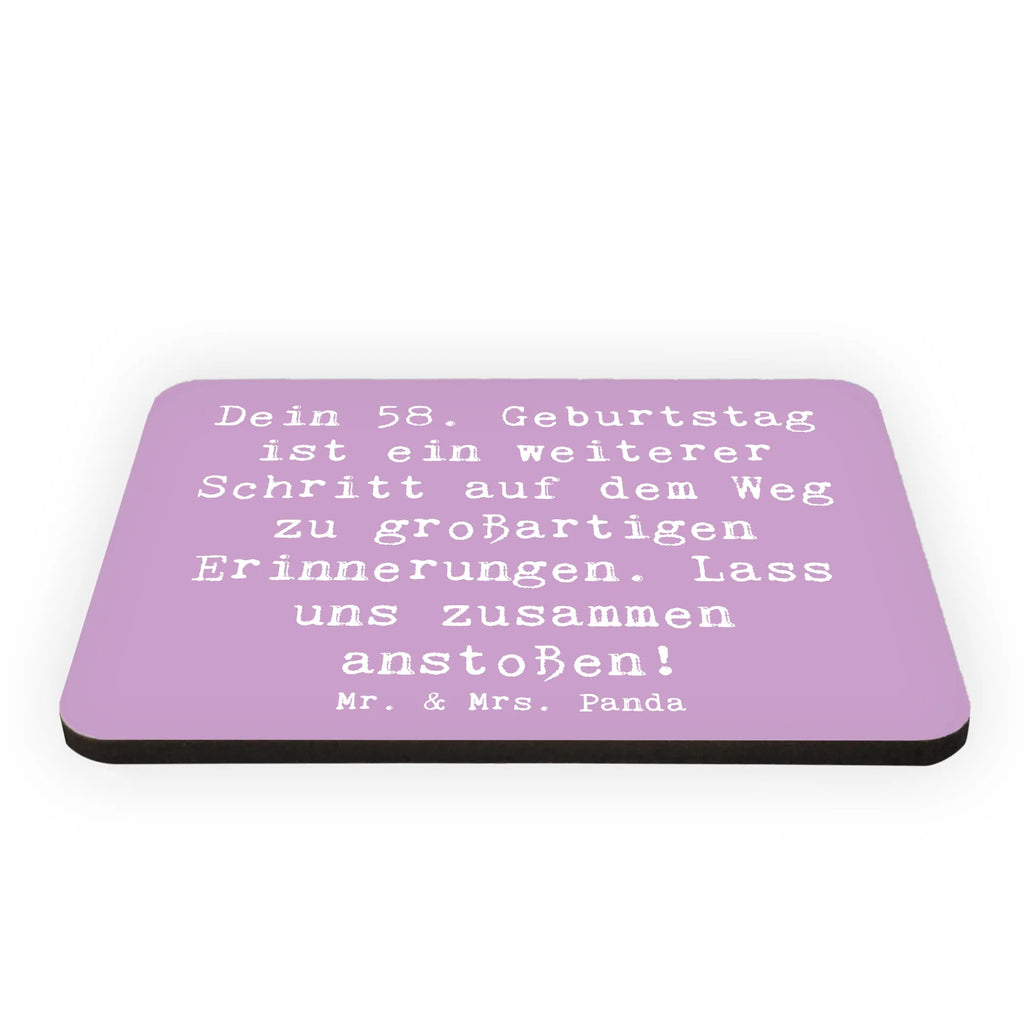 Magnet Saying Dein 58. Geburtstag ist ein weiterer Schritt auf dem Weg zu großartigen Erinnerungen. Lass uns zusammen anstoßen! Souvenir Magnet, Whiteboard Magnet, Notiz Magnet, Dekomagnet, Kühlschrankmagnet, Motivmagnete, Kühlschrank Dekoration, Pinnwandmagnet, Geburtstag, Geburtstagsgeschenk, Geschenk