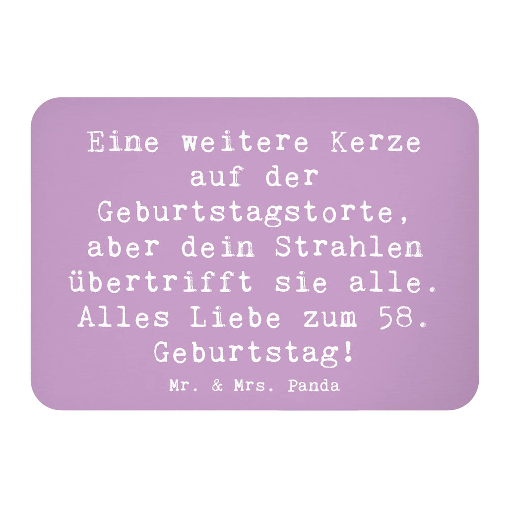 Magnet Spruch 58. Geburtstag Glanz Kühlschrankmagnet, Notiz Magnet, Dekomagnet, Souvenir Magnet, Kühlschrank Dekoration, Pinnwandmagnet, Motivmagnete, Whiteboard Magnet, Geburtstag, Geburtstagsgeschenk, Geschenk