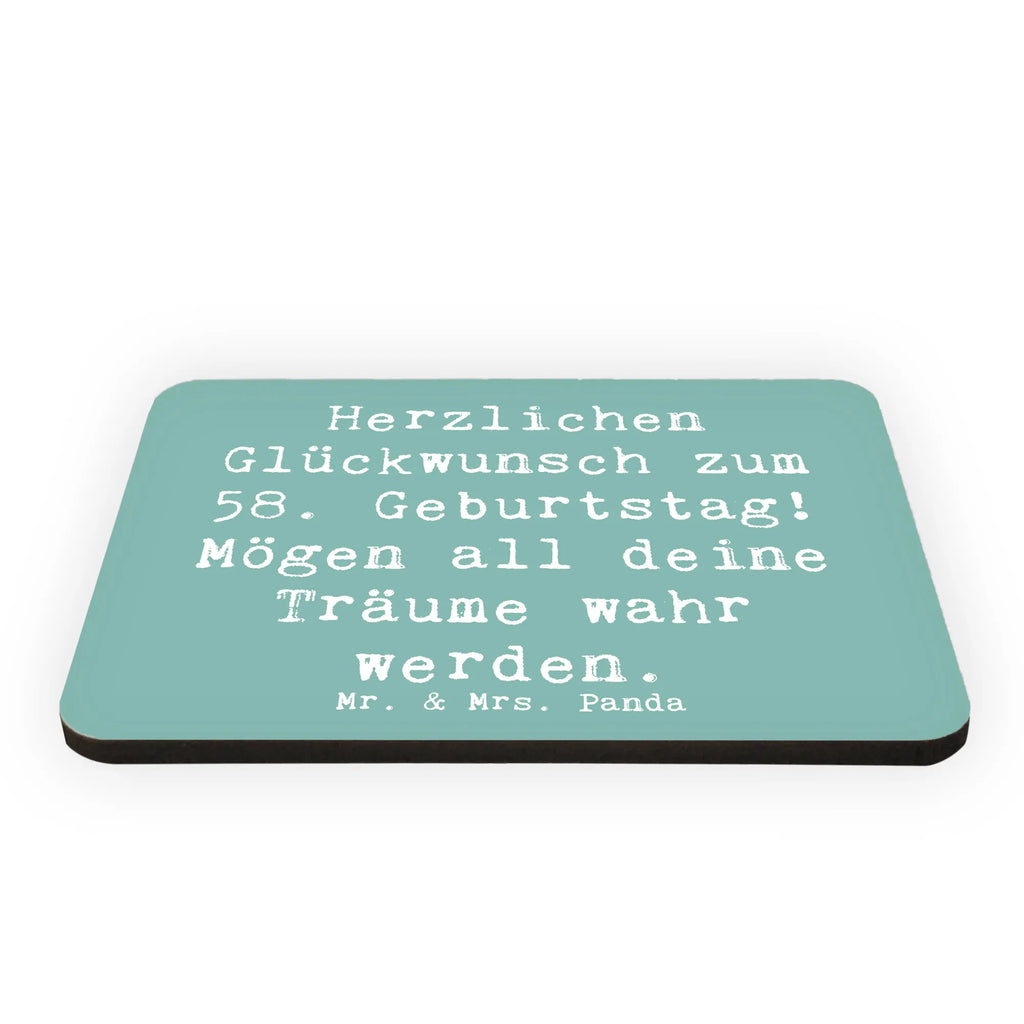 Magnet Spruch 58. Geburtstag Kühlschrankmagnet, Dekomagnet, Pinnwandmagnet, Motivmagnete, Kühlschrank Dekoration, Notiz Magnet, Whiteboard Magnet, Souvenir Magnet, Geburtstag, Geburtstagsgeschenk, Geschenk