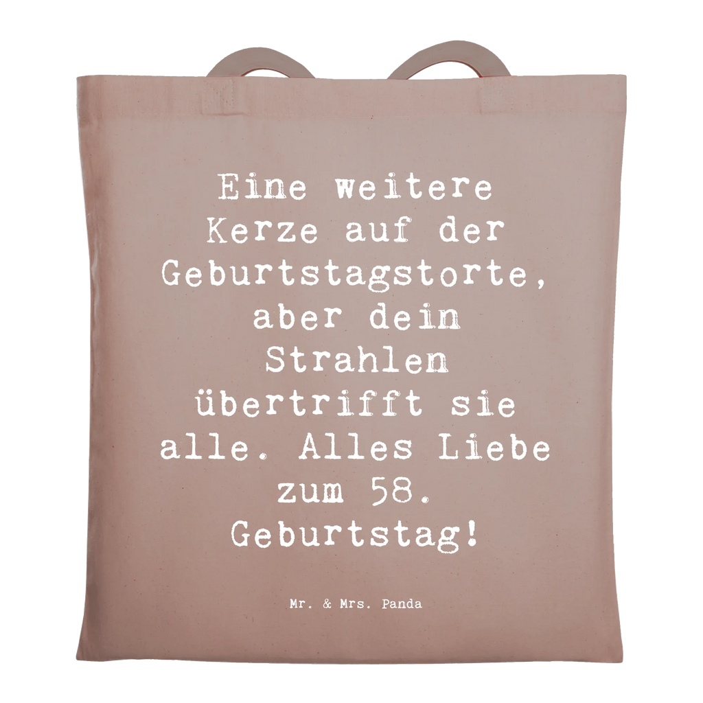 Tragetasche Spruch 58. Geburtstag Glanz Beuteltasche, Beutel, Einkaufstasche, Jutebeutel, Stoffbeutel, Tasche, Shopper, Umhängetasche, Strandtasche, Schultertasche, Stofftasche, Tragetasche, Badetasche, Jutetasche, Einkaufstüte, Laptoptasche, Geburtstag, Geburtstagsgeschenk, Geschenk