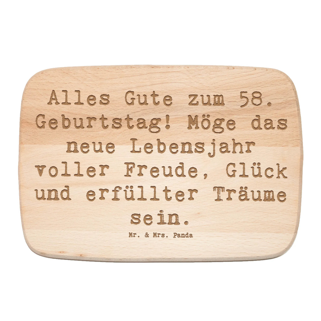 Schneidebrett Spruch 58. Geburtstag Freude Schneidebrett, Schneidebrett Holz, Frühstücksbrett, Küchenbrett, Holzbrett, Frühstücksbrettchen, Geburtstag, Geburtstagsgeschenk, Geschenk