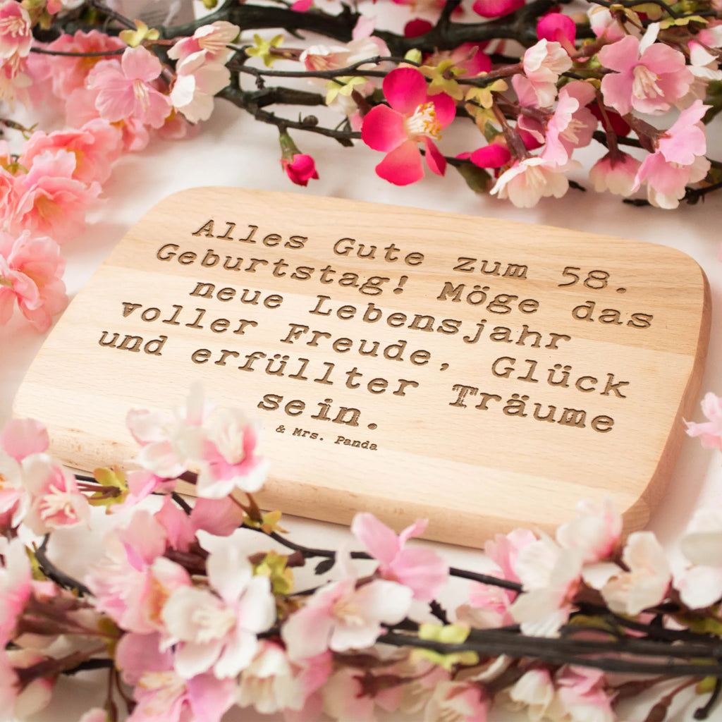 Schneidebrett Spruch 58. Geburtstag Freude Schneidebrett, Schneidebrett Holz, Frühstücksbrett, Küchenbrett, Holzbrett, Frühstücksbrettchen, Geburtstag, Geburtstagsgeschenk, Geschenk