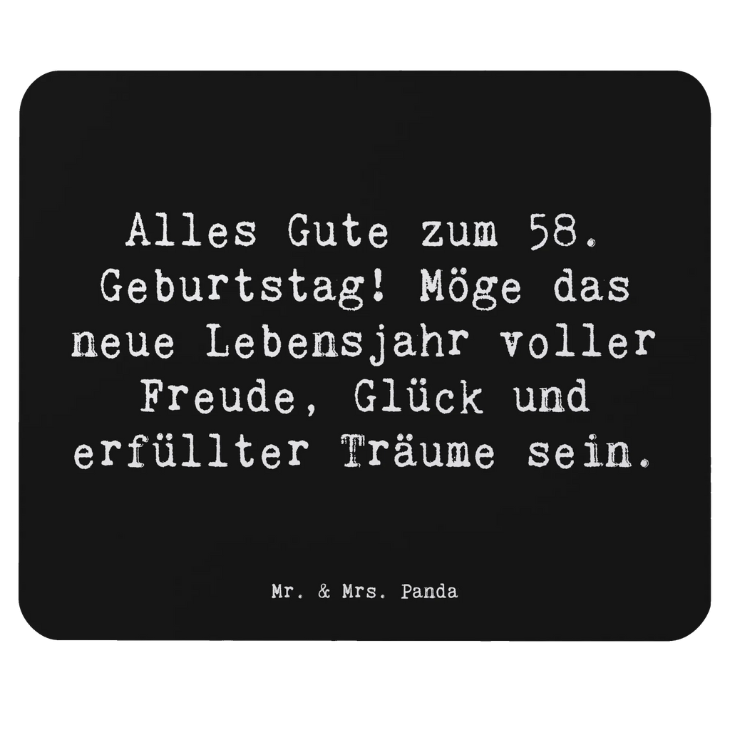 Mauspad Spruch 58. Geburtstag Freude Mausunterlage, Mauspad, PC Zubehör, Computer zubehör, Einzigartiges Mauspad, Designer Mauspad, Mauspad Büro, Büroausstattung, Mousepad, Arbeitszimmer, Geburtstag, Geburtstagsgeschenk, Geschenk