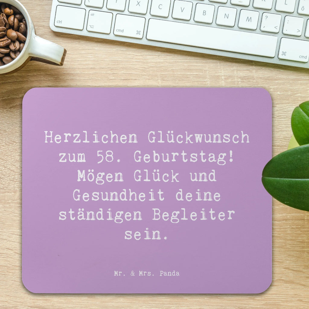 Mauspad Spruch 58. Geburtstag Mausunterlage, Einzigartiges Mauspad, Arbeitszimmer, Designer Mauspad, Mauspad Büro, Computer zubehör, PC Zubehör, Mousepad, Büroausstattung, Mauspad, Geburtstag, Geburtstagsgeschenk, Geschenk