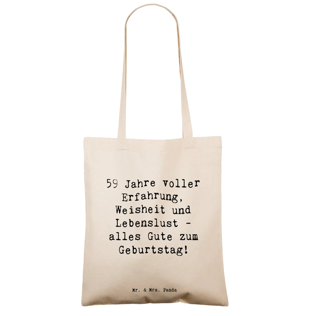 Tragetasche Spruch 59. Geburtstag Beuteltasche, Beutel, Einkaufstasche, Jutebeutel, Stoffbeutel, Tasche, Shopper, Umhängetasche, Strandtasche, Schultertasche, Stofftasche, Tragetasche, Badetasche, Jutetasche, Einkaufstüte, Laptoptasche, Geburtstag, Geburtstagsgeschenk, Geschenk