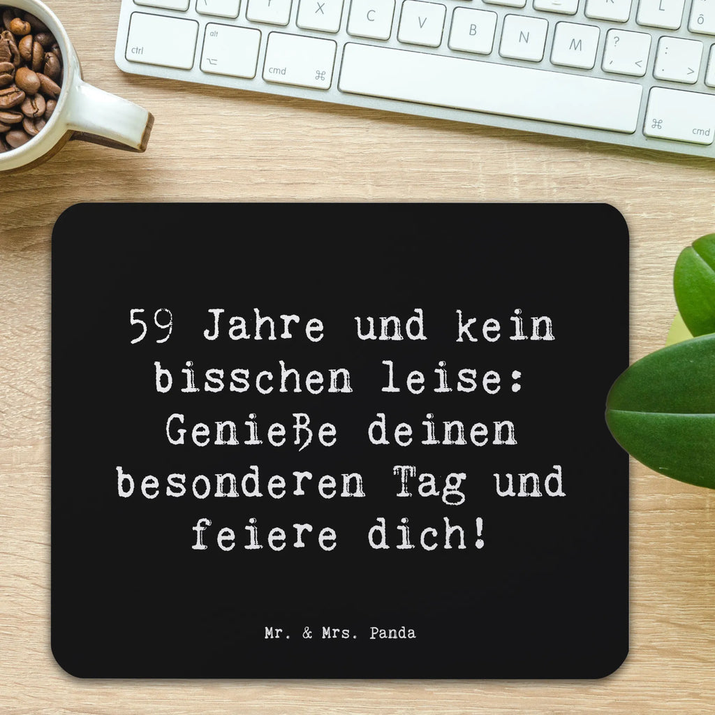Mauspad Spruch 59. Geburtstag Feier Büroausstattung, PC Zubehör, Computer zubehör, Designer Mauspad, Mousepad, Mauspad Büro, Mauspad, Mausunterlage, Arbeitszimmer, Einzigartiges Mauspad, Geburtstag, Geburtstagsgeschenk, Geschenk