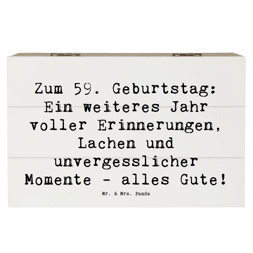 Holzkiste Spruch 59. Geburtstag XXL, Erinnerungsbox, Truhe, Geschenkbox, Schatzkiste, Erinnerungskiste, Holzkiste, Dekokiste, Schatulle, Kiste, Geschenkdose, Aufbewahrungsbox, Geburtstag, Geburtstagsgeschenk, Geschenk
