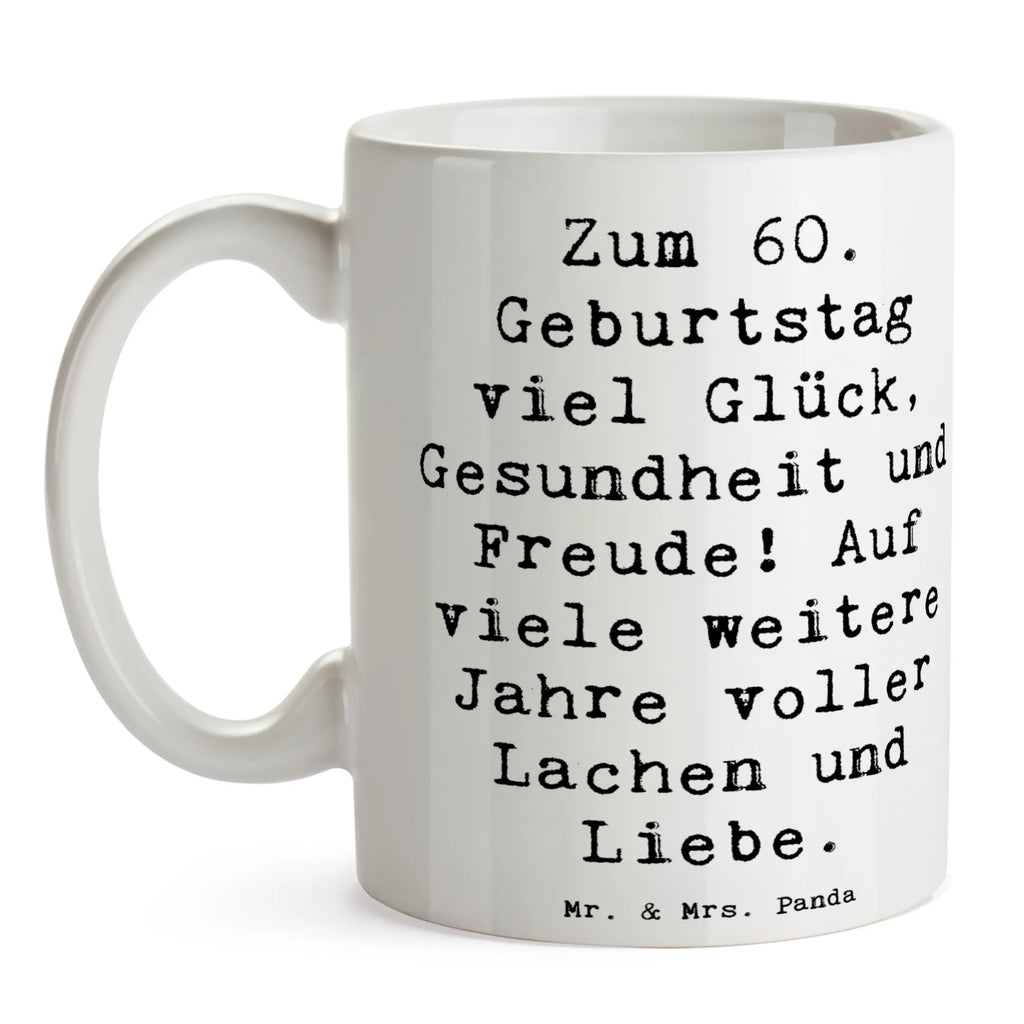Tasse Spruch 60. Geburtstag Glück Keramiktasse, Bürotasse, Porzellantasse, Tasse, Kaffeetasse, Geschenktasse, Tasse mit Motiven, Teetasse, Tasse mit Zitaten, Geburtstag, Geburtstagsgeschenk, Geschenk