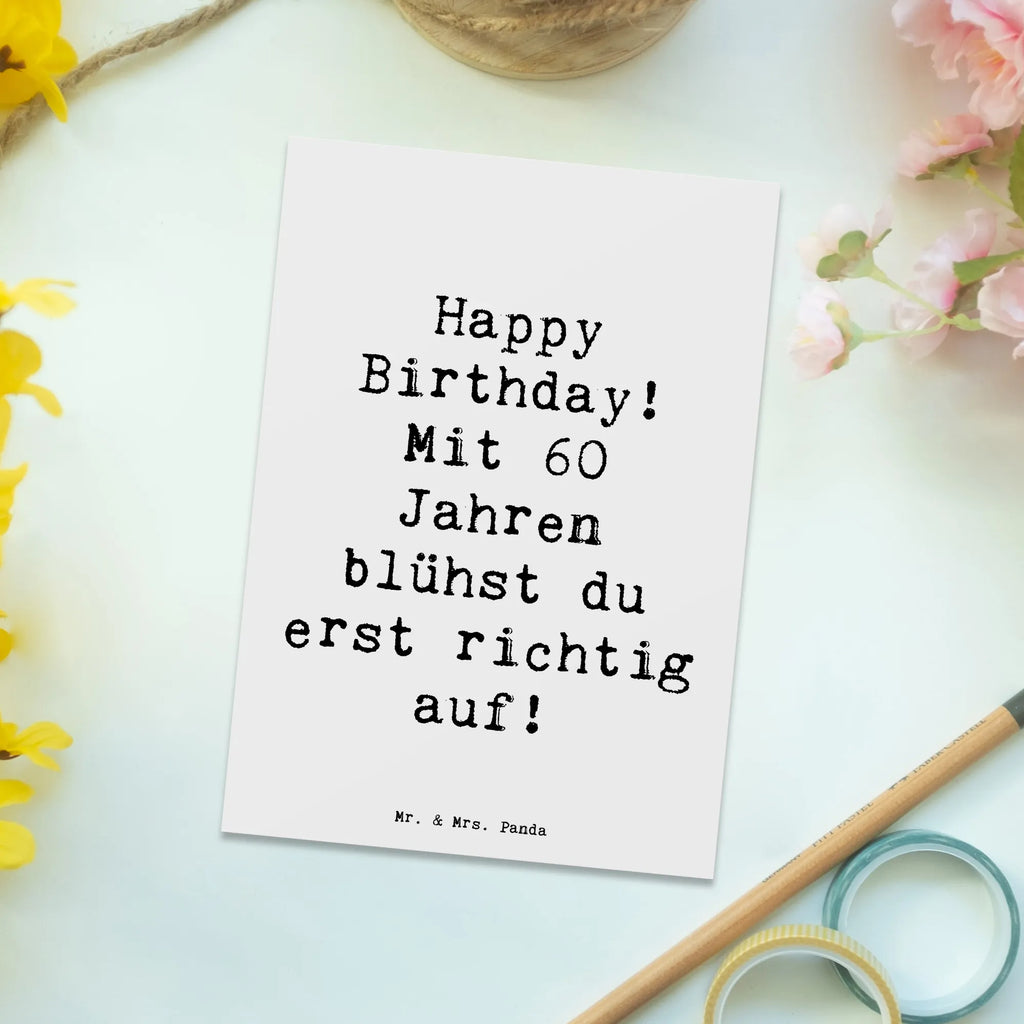 Postkarte Spruch 60. Geburtstag Aufblühen Karte, Postkarte, Einladungskarte, Einladung, Geschenkkarte, Ansichtskarten, Einladungskarten Geburtstag, Dankeskarte, Grußkarte, Einladung Geburtstag, Geburtstagskarte, Ansichtskarte, Geburtstag, Geburtstagsgeschenk, Geschenk