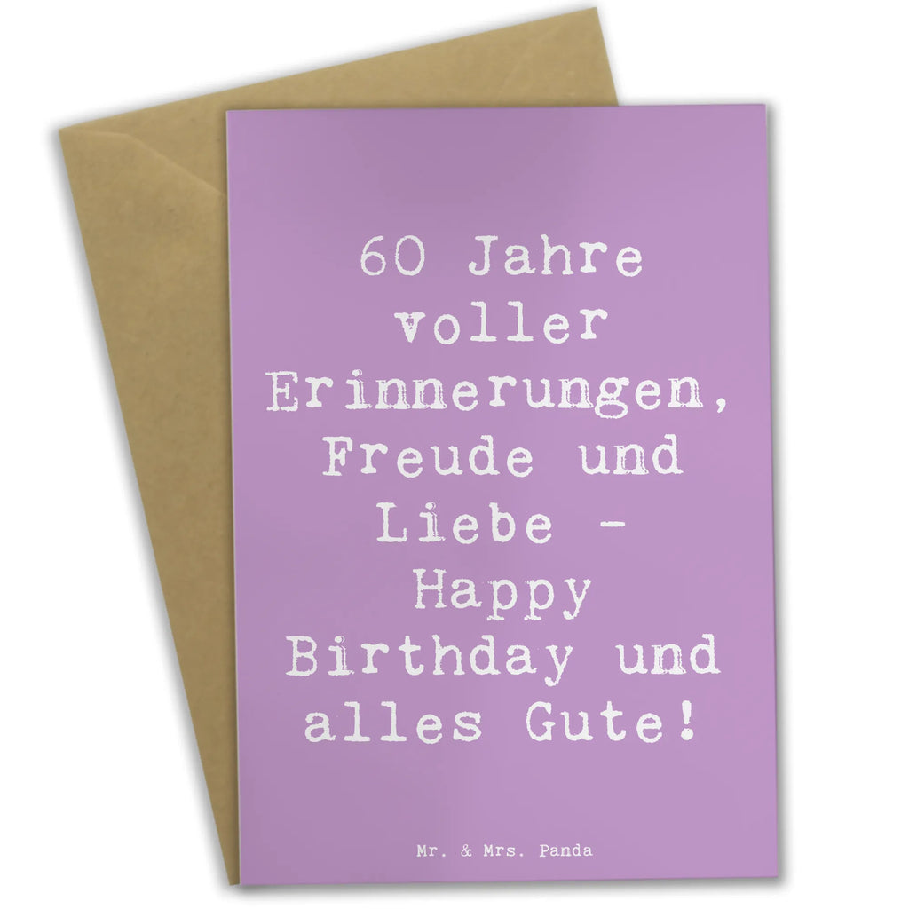 Grußkarte Spruch 60. Geburtstag Glückwunsch Karte, Klappkarte, Hochzeitskarte, Glückwunschkarte, Geburtstagskarte, Grußkarte, Ansichtskarten, Einladungskarte, Geburtstag, Geburtstagsgeschenk, Geschenk