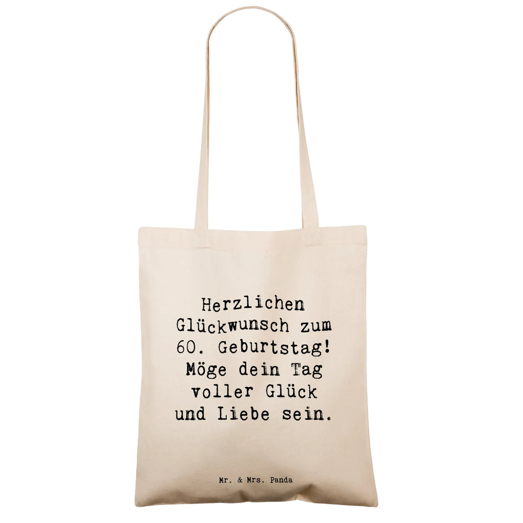Tragetasche Spruch 60. Geburtstag Glückwunsch Beuteltasche, Beutel, Einkaufstasche, Jutebeutel, Stoffbeutel, Tasche, Shopper, Umhängetasche, Strandtasche, Schultertasche, Stofftasche, Tragetasche, Badetasche, Jutetasche, Einkaufstüte, Laptoptasche, Geburtstag, Geburtstagsgeschenk, Geschenk