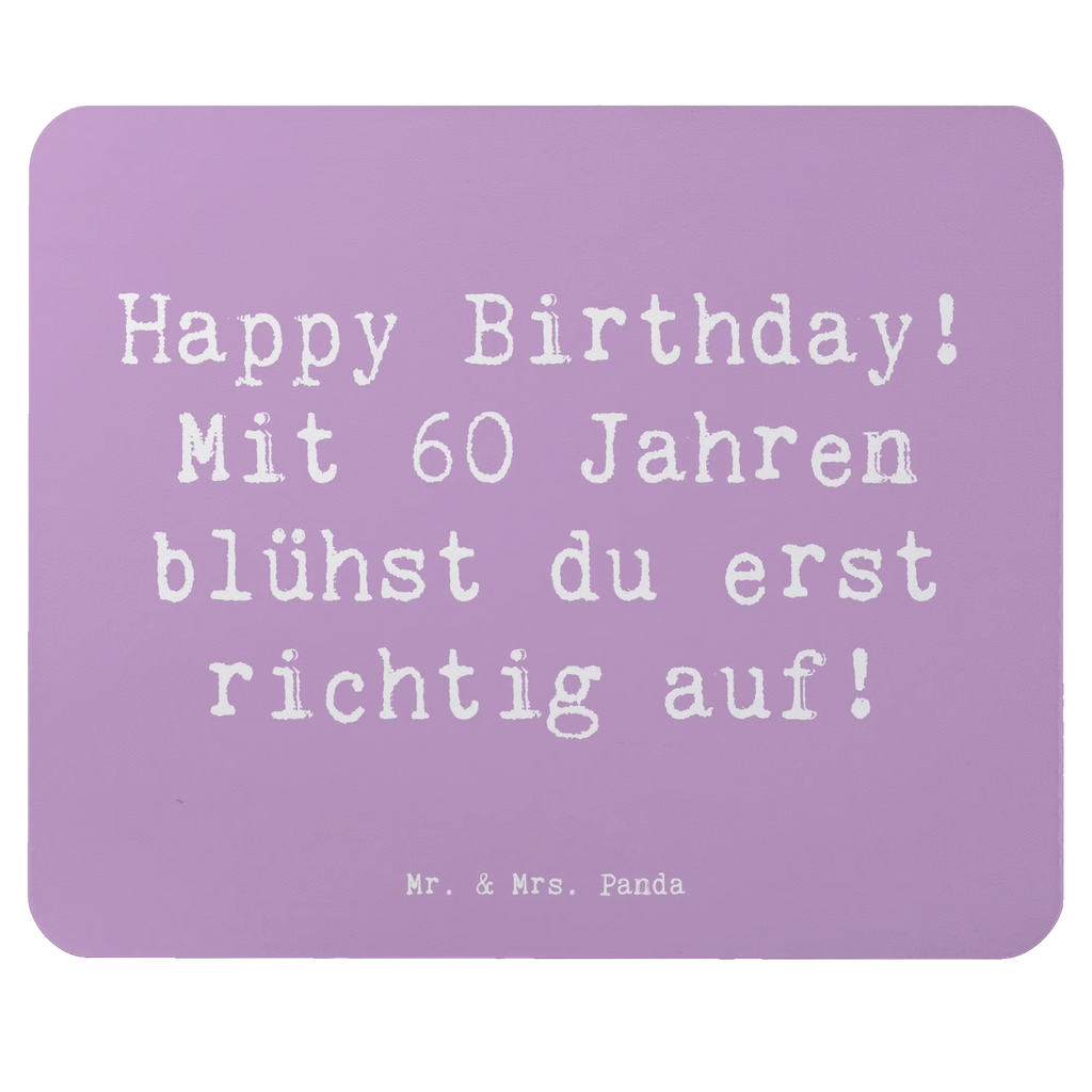 Mouse mat Saying Happy Birthday! Mit 60 Jahren blühst du erst richtig auf! Mauspad, Computer zubehör, Einzigartiges Mauspad, Mousepad, Mauspad Büro, Designer Mauspad, PC Zubehör, Büroausstattung, Arbeitszimmer, Mausunterlage, Geburtstag, Geburtstagsgeschenk, Geschenk