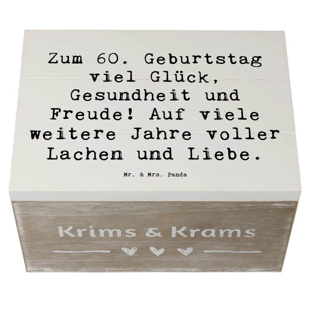 Holzkiste Spruch 60. Geburtstag Glück Geschenkbox, Kiste, Aufbewahrungsbox, Erinnerungskiste, Truhe, Geschenkdose, Holzkiste, Schatulle, Dekokiste, Schatzkiste, XXL, Erinnerungsbox, Geburtstag, Geburtstagsgeschenk, Geschenk