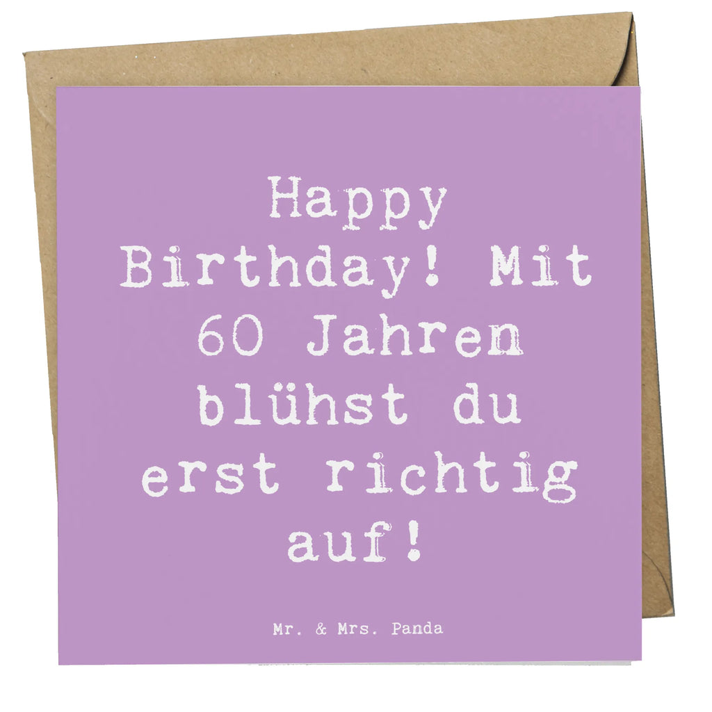 Deluxe Karte Spruch 60. Geburtstag Aufblühen Hochzeitskarte, Hochwertige Grußkarte, Geburtstagskarte, Einladungskarte, Glückwunschkarte, Hochwertige Klappkarte, Karte, Klappkarte, Grußkarte, Geburtstag, Geburtstagsgeschenk, Geschenk
