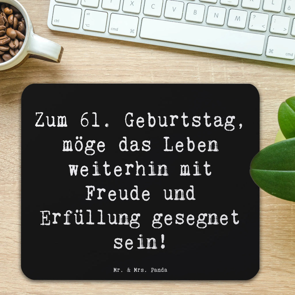 Mauspad Spruch 61. Geburtstag Freude PC Zubehör, Mausunterlage, Büroausstattung, Mauspad, Designer Mauspad, Computer zubehör, Einzigartiges Mauspad, Mousepad, Arbeitszimmer, Mauspad Büro, Geburtstag, Geburtstagsgeschenk, Geschenk