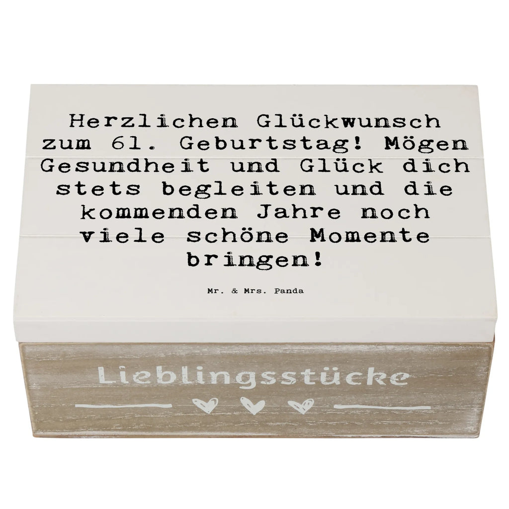 Holzkiste Spruch 61. Geburtstag Erinnerungskiste, XXL, Geschenkbox, Geschenkdose, Schatzkiste, Aufbewahrungsbox, Truhe, Holzkiste, Erinnerungsbox, Kiste, Schatulle, Dekokiste, Geburtstag, Geburtstagsgeschenk, Geschenk