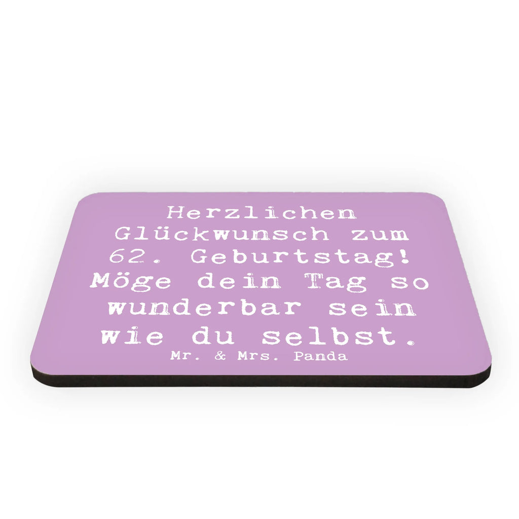 Magnet Spruch 62. Geburtstag Souvenir Magnet, Dekomagnet, Kühlschrank Dekoration, Notiz Magnet, Whiteboard Magnet, Pinnwandmagnet, Motivmagnete, Kühlschrankmagnet, Geburtstag, Geburtstagsgeschenk, Geschenk