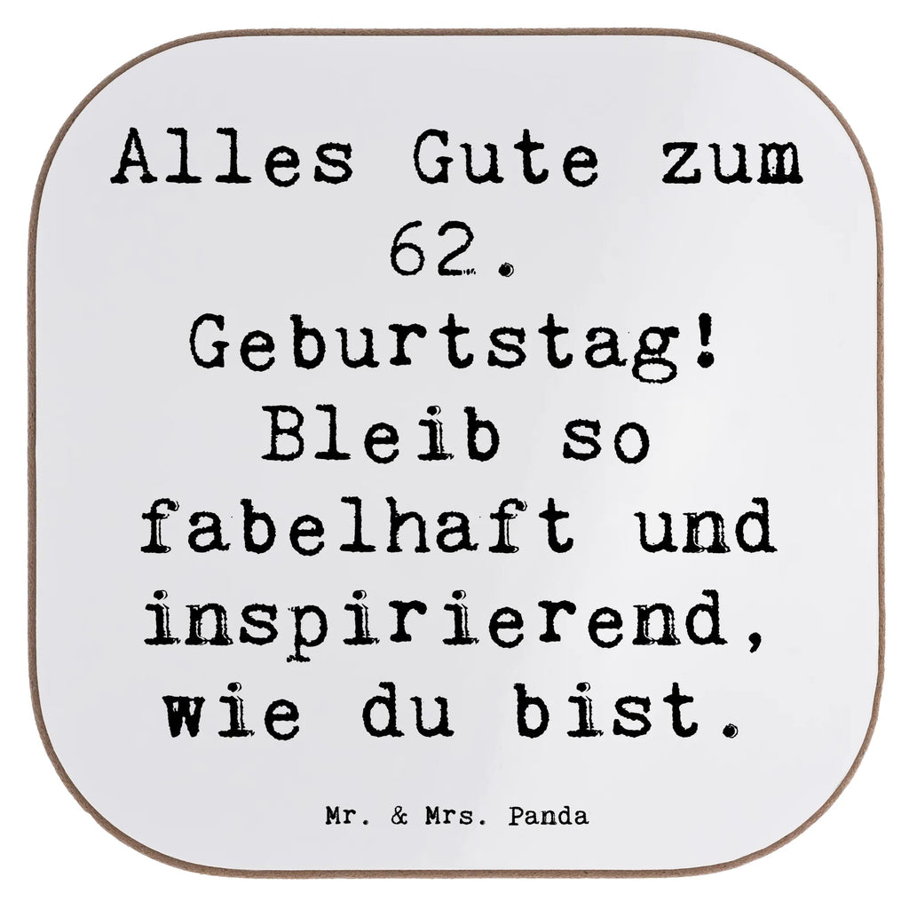 Square coaster Saying Alles Gute zum 62. Geburtstag! Bleib so fabelhaft und inspirierend, wie du bist. Holzuntersetzer, Untersetzer, Glasuntersetzer, Untersetzer Design, Untersetzer Holz, Untersetzer aus Holz, Getränkeuntersetzer, Untersetzer Gläser, Bierdeckel, Korkuntersetzer, Untersetzer für Gläser, Tassen Untersetzer, Geburtstag, Geburtstagsgeschenk, Geschenk