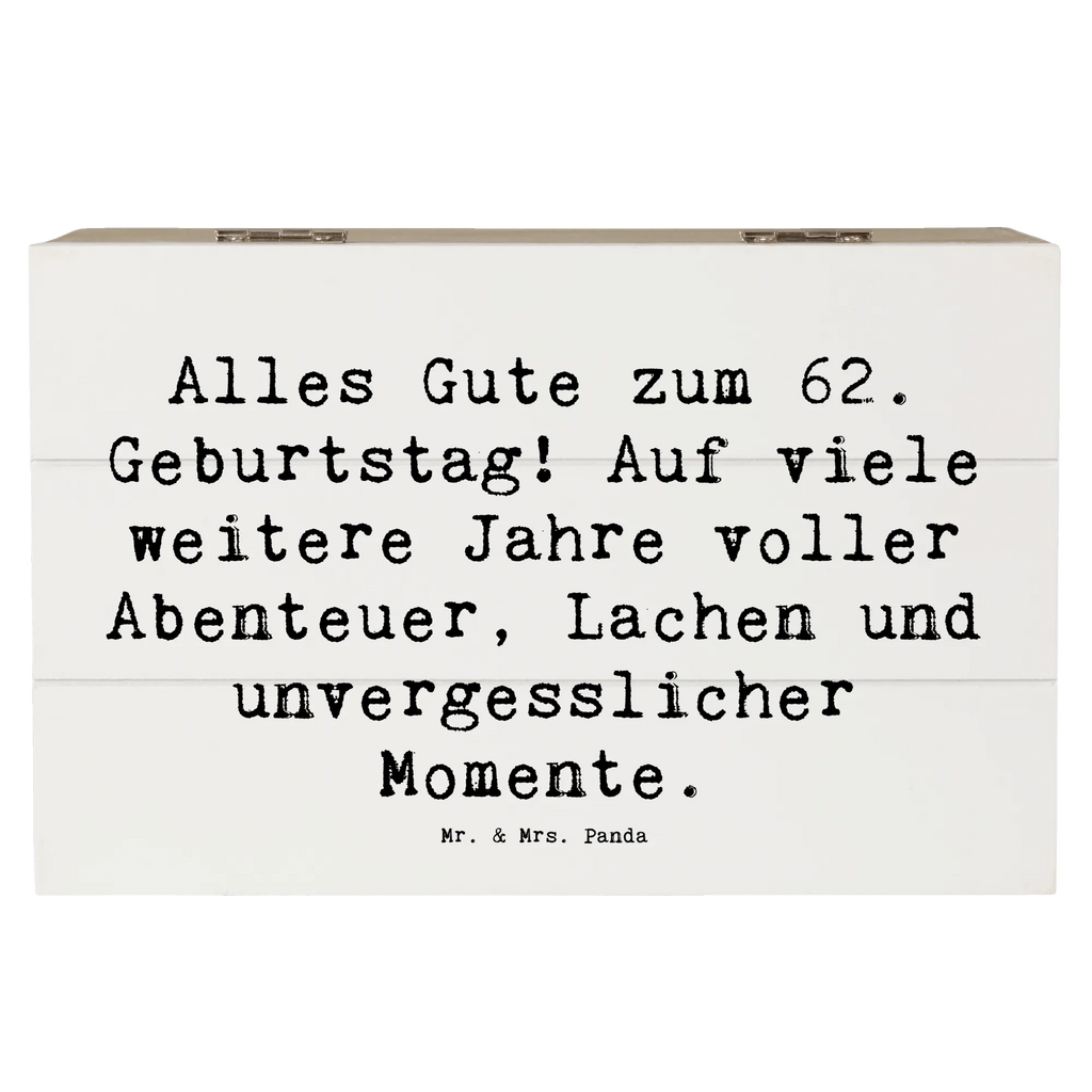 Holzkiste Spruch 62. Geburtstag Truhe, Schatulle, Geschenkdose, Aufbewahrungsbox, Erinnerungskiste, Kiste, Erinnerungsbox, Dekokiste, XXL, Holzkiste, Schatzkiste, Geschenkbox, Geburtstag, Geburtstagsgeschenk, Geschenk