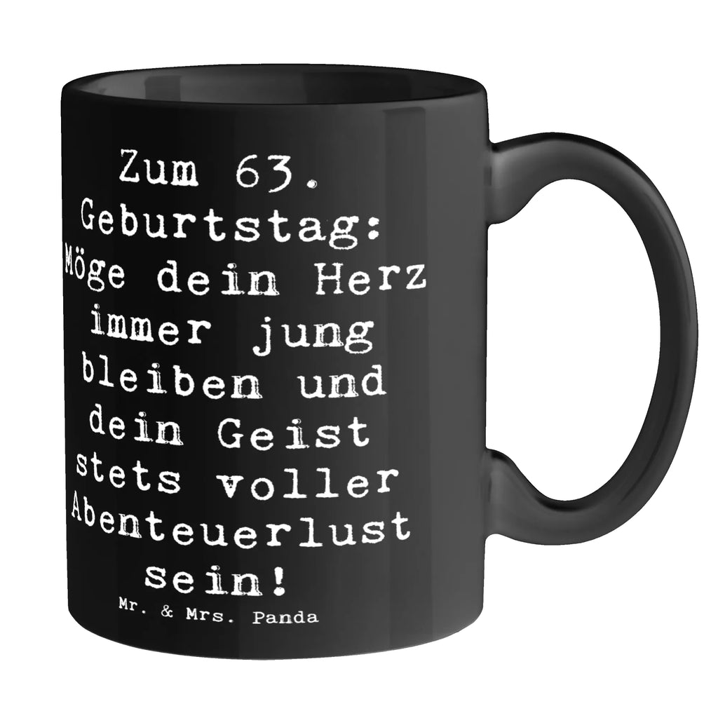 Tasse Spruch 63. Geburtstag Jugendlicher Geist Bürotasse, Tasse, Tasse mit Zitaten, Keramiktasse, Kaffeetasse, Geschenktasse, Porzellantasse, Teetasse, Tasse mit Motiven, Geburtstag, Geburtstagsgeschenk, Geschenk