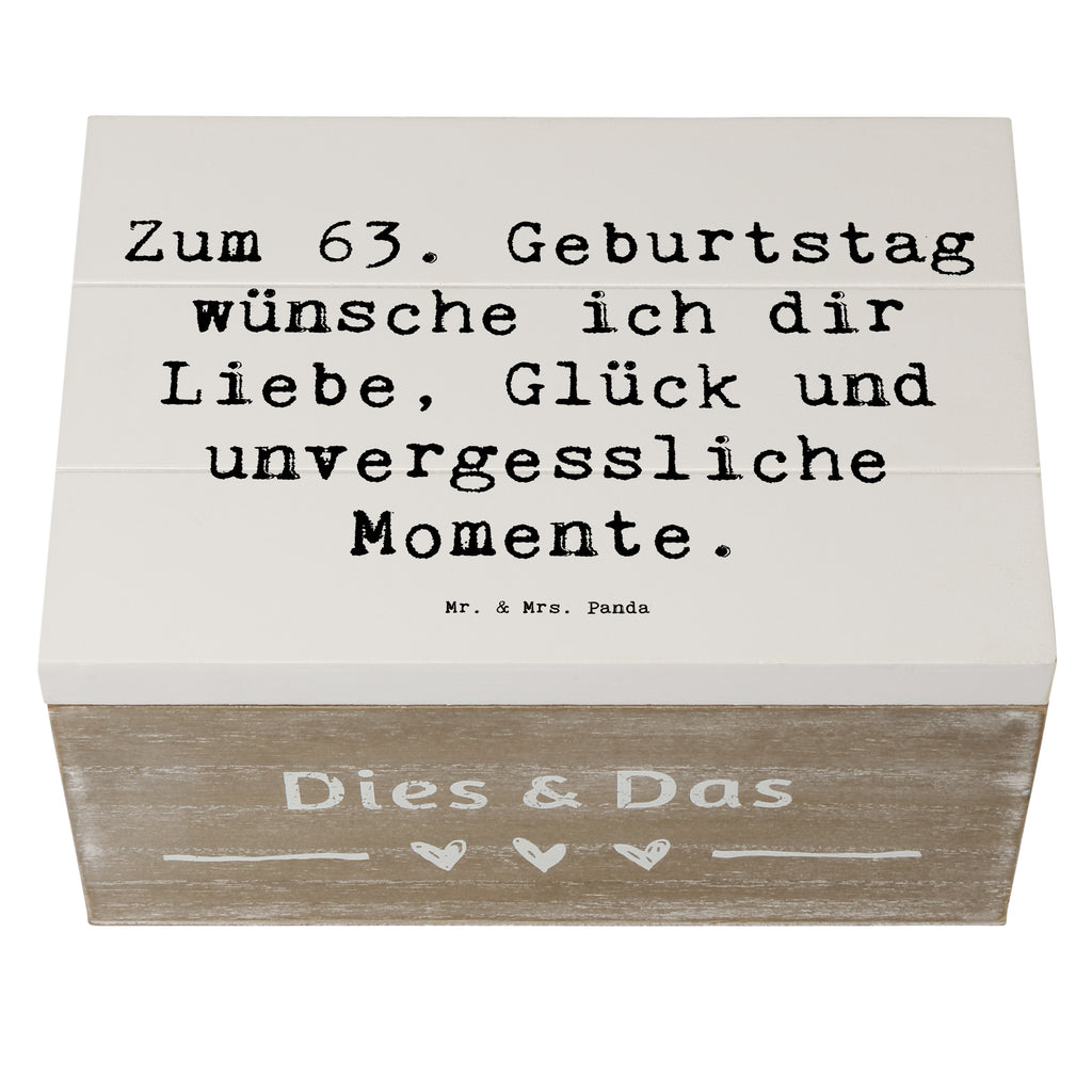 Wooden chest Saying Zum 63. Geburtstag wünsche ich dir Liebe, Glück und unvergessliche Momente. Geschenkdose, Aufbewahrungsbox, Truhe, Erinnerungsbox, Erinnerungskiste, Geschenkbox, Schatulle, Holzkiste, XXL, Schatzkiste, Dekokiste, Kiste, Geburtstag, Geburtstagsgeschenk, Geschenk