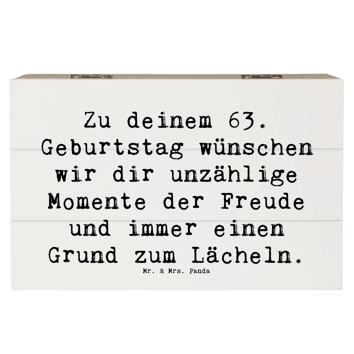 Holzkiste Spruch 63. Geburtstag Freude