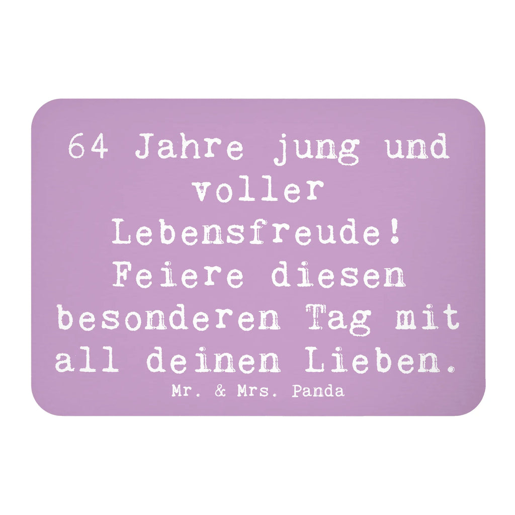 Magnet Saying 64 Jahre jung und voller Lebensfreude! Feiere diesen besonderen Tag mit all deinen Lieben. Motivmagnete, Souvenir Magnet, Kühlschrankmagnet, Notiz Magnet, Dekomagnet, Kühlschrank Dekoration, Pinnwandmagnet, Whiteboard Magnet, Geburtstag, Geburtstagsgeschenk, Geschenk