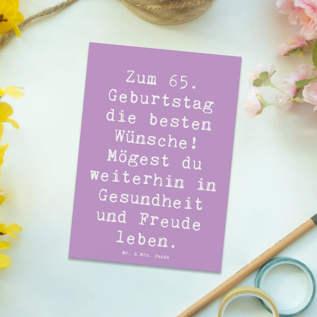 Postkarte Spruch 65. Geburtstag Glückwünsche Postkarte, Ansichtskarten, Karte, Einladung, Geschenkkarte, Einladung Geburtstag, Dankeskarte, Ansichtskarte, Einladungskarte, Einladungskarten Geburtstag, Geburtstagskarte, Grußkarte, Geburtstag, Geburtstagsgeschenk, Geschenk